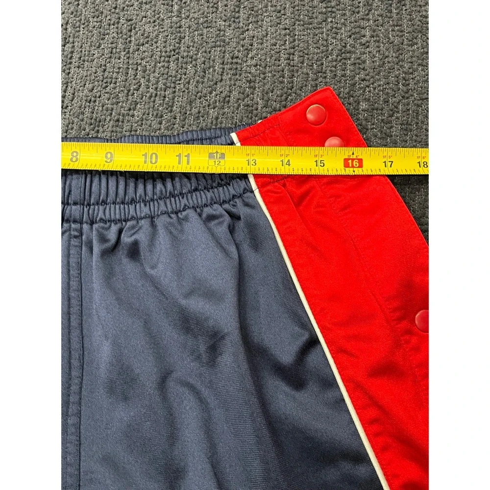 Nike Team NBA New Jersey Nets Tearaway‎ Pants Mens Large Navy Blue Red Vintage